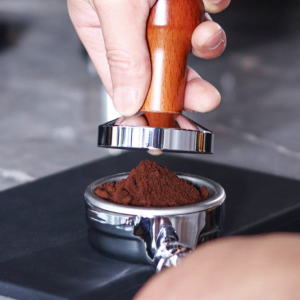NADEnVIE Espresso Coffee Tamper – Premium Wood Handle & Aluminum Base