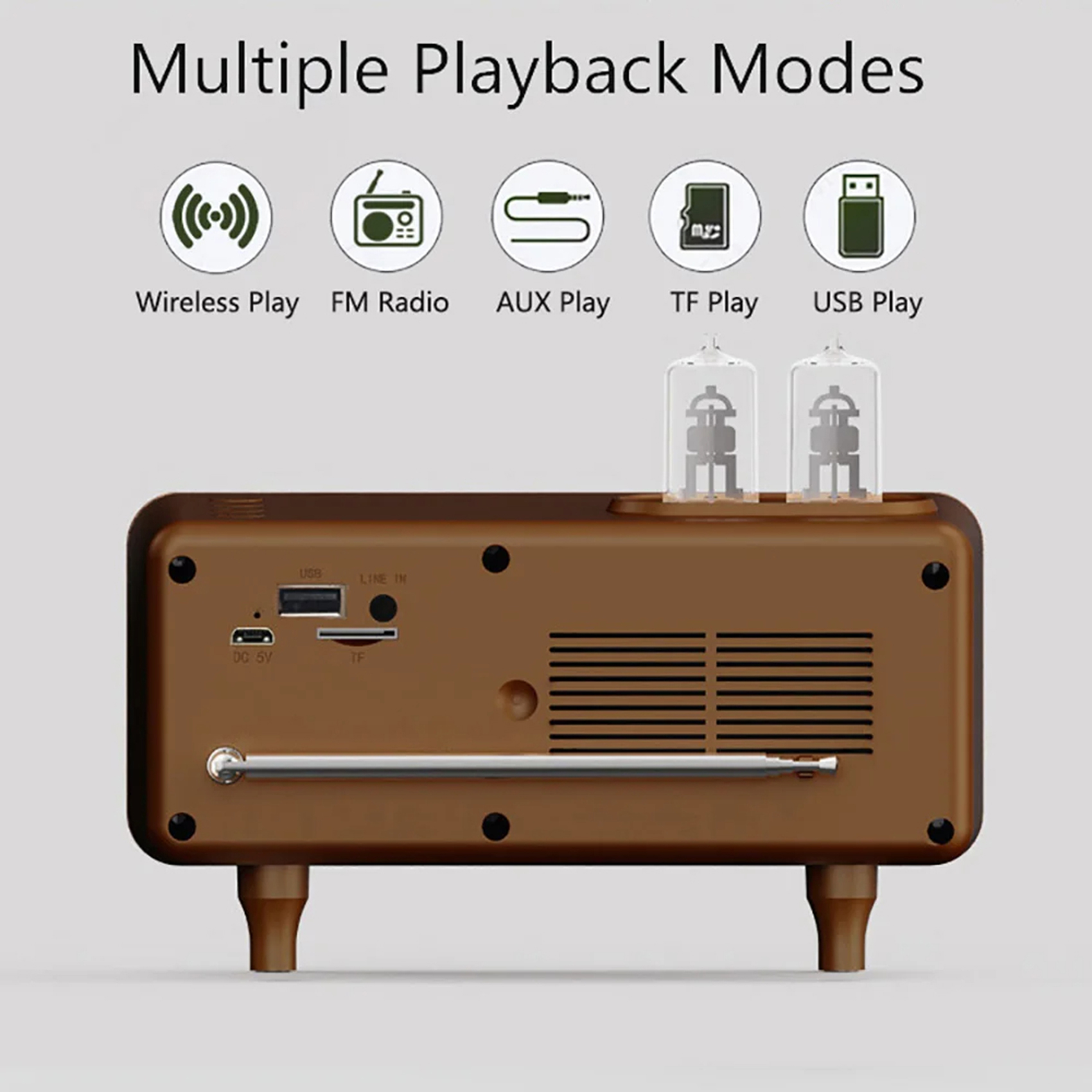 Retro Bluetooth Speaker – High-Quality Wireless Sound with Vintage Charm - Image 6