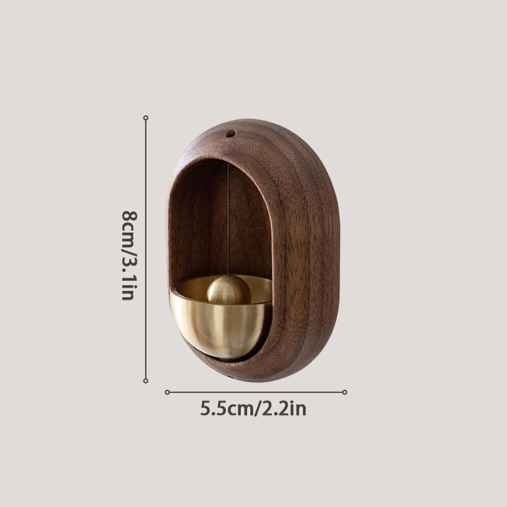 Handcrafted Wooden Doorbell – Elegant Wind Chime for Home & Shop Entrances - Image 2
